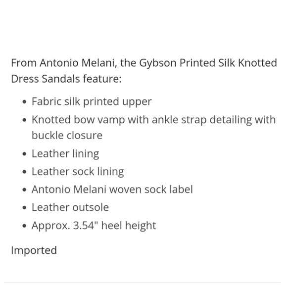 Antonio Melani Summer Spring Floral Block Heel Bow Round Toe Sandals - Picture 7 of 11